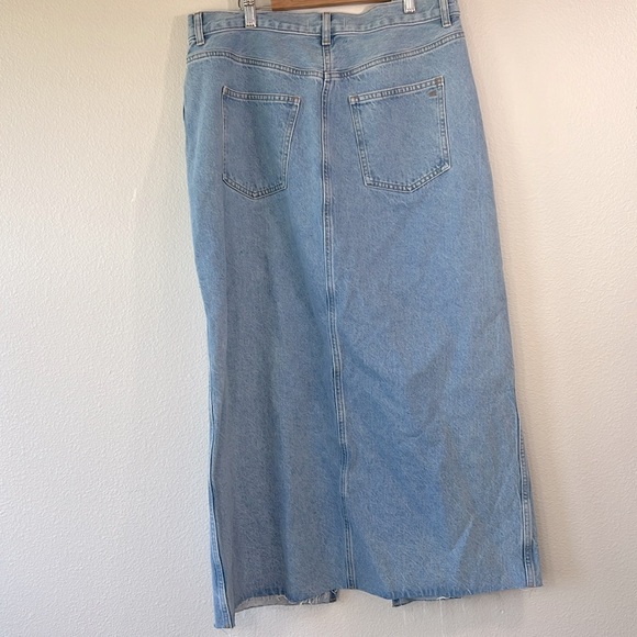 NWT MADEWELL The Rilee Denim Midi Skirt - Picture 7 of 9